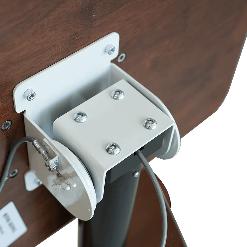 SK06 Mesa inclinável pneumática de madeira maciça de nogueira com altura ajustável