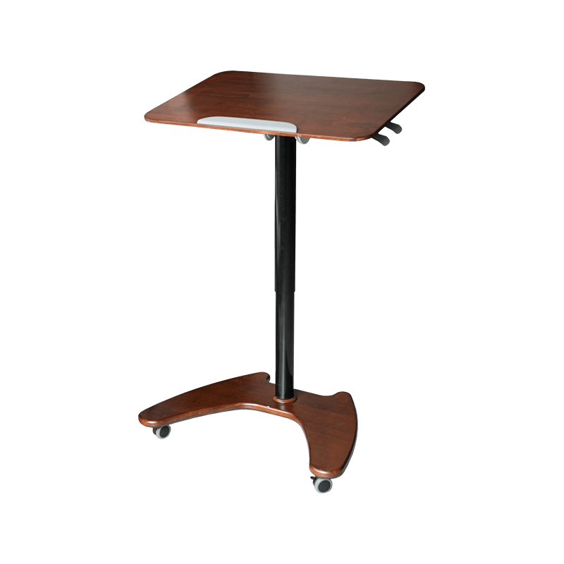 SK06 Mesa inclinável pneumática de madeira maciça de nogueira com altura ajustável