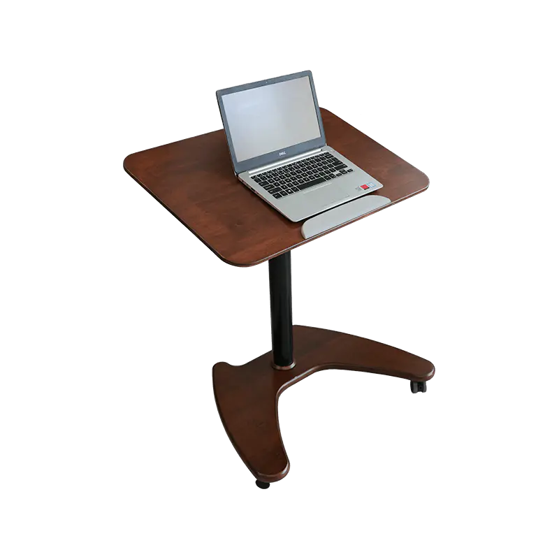 SK06 Mesa inclinável pneumática de madeira maciça de nogueira com altura ajustável