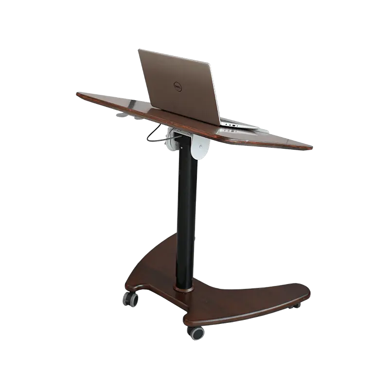 SK06 Mesa inclinável pneumática de madeira maciça de nogueira com altura ajustável