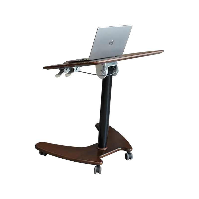 SK06 Mesa inclinável pneumática de madeira maciça de nogueira com altura ajustável