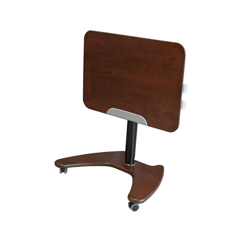 SK06 Mesa inclinável pneumática de madeira maciça de nogueira com altura ajustável