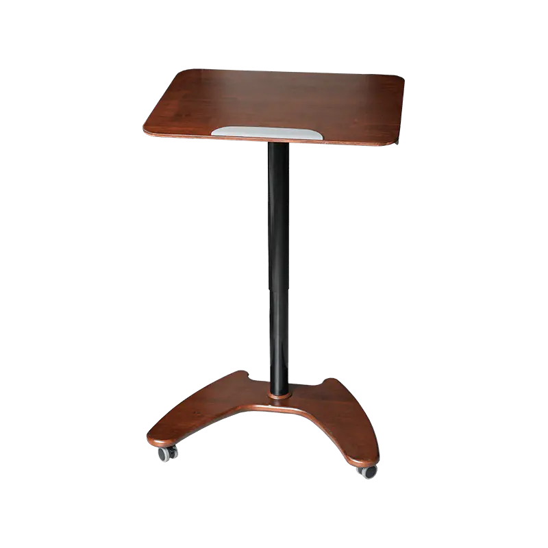 SK06 Mesa inclinável pneumática de madeira maciça de nogueira com altura ajustável
